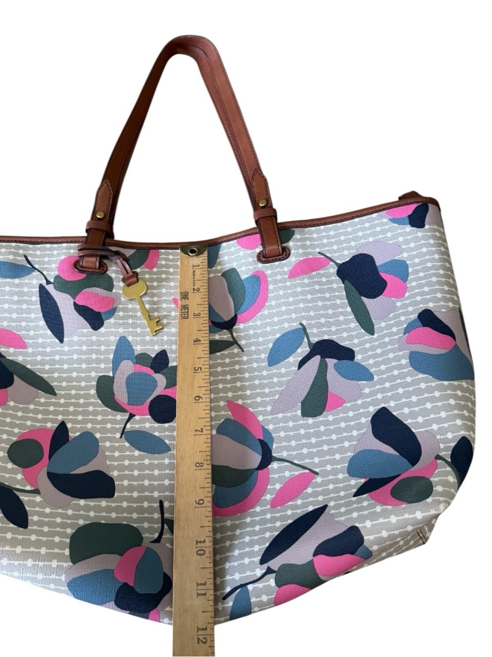 Fossil Rachel Large PVC Floral Tote Bag - Picture 11 of 12